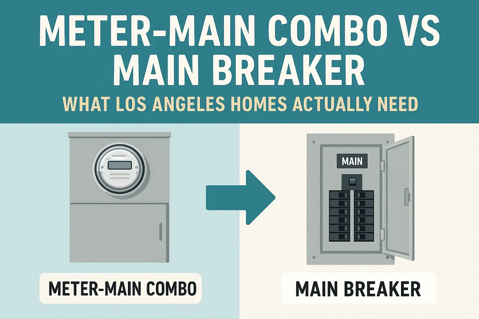 Meter-Main Combo vs Main Breaker — Los Angeles