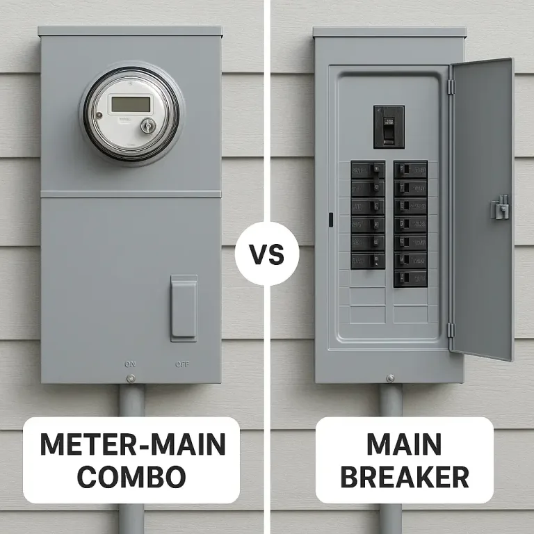 meter-main combo and a main breaker— Los Angeles