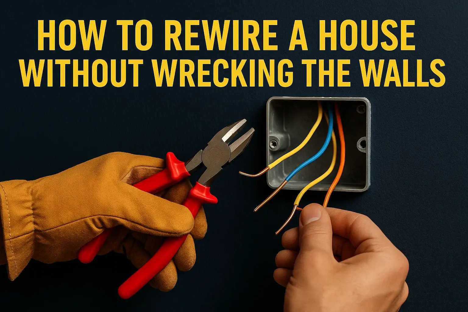 How to Rewire a House without Wrecking the Walls?