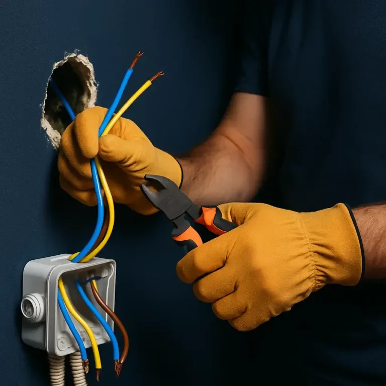 rewiring a house - an electrician