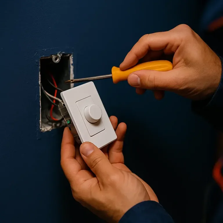 Replacing a knob dimmer with LED-rated controls for smooth, flicker-free lighting