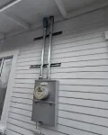 Exterior electrical conduit installation for Los Angeles home