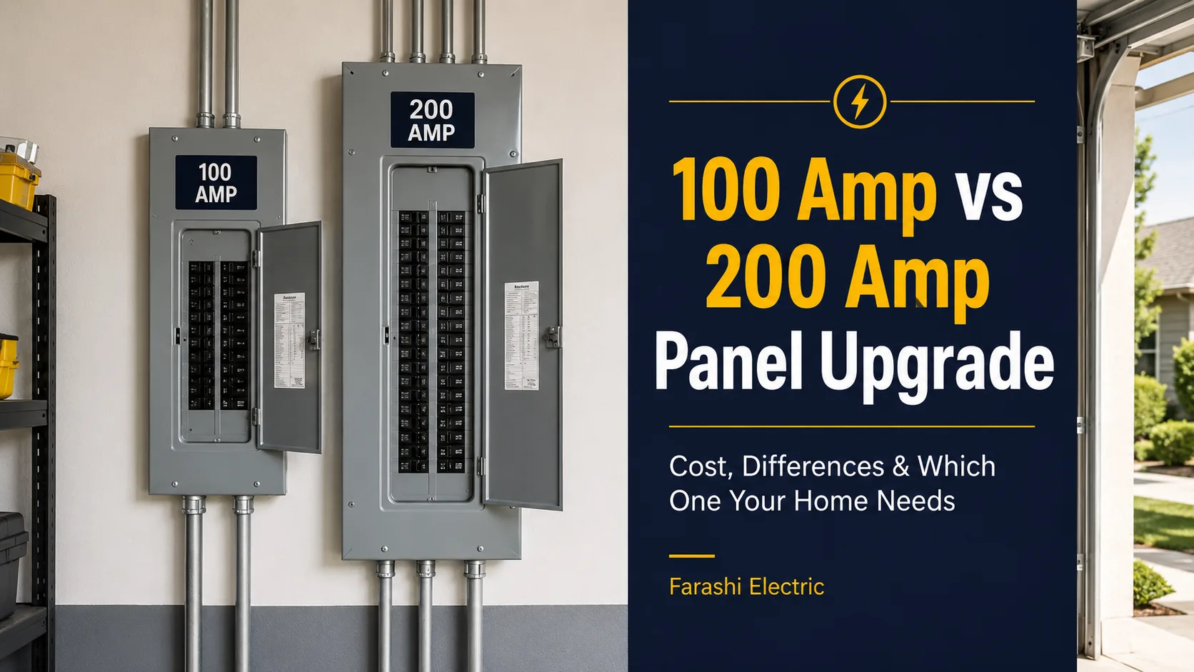 100 Amp vs 200 Amp Panel Upgrade